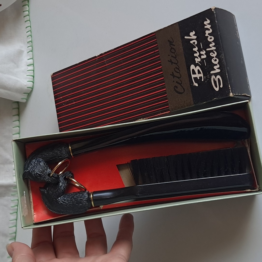 Vintage Citation Brush and Shoehorn